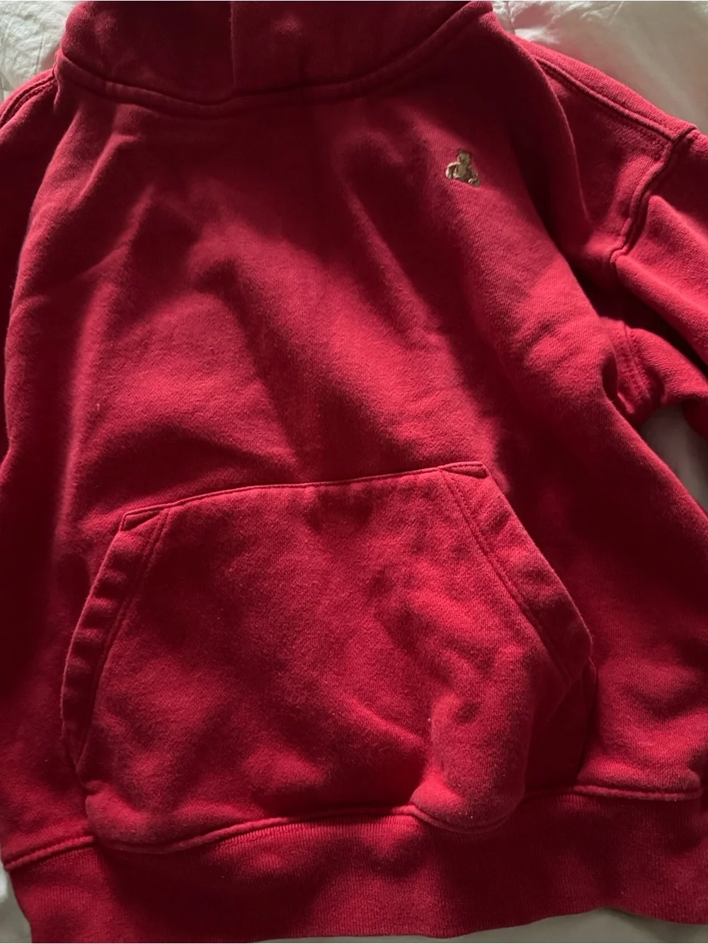 Kids Gap Red Hooded Pullover Sweatshirt